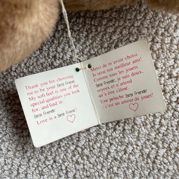 NWT Vintage AMC Best Friends Brown Bear Jointed Plush 15” Stuffed Animal Teddy - Picture 8 of 9